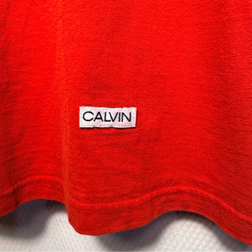Vintage Calvin Klein Red Long Sleeve Tee - Picture 2 of 7